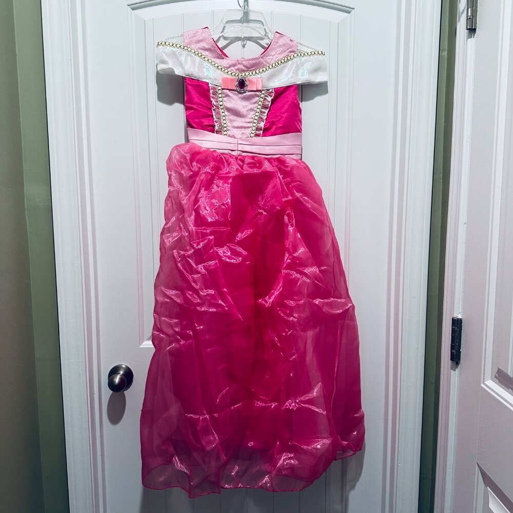 Pink Princess Costume Size 10 Girls dress up knee length DRESS ONLY